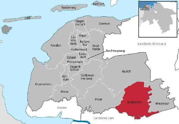 Duitsland - Nedersachsen - Ost-Friesland - Aurich Regio