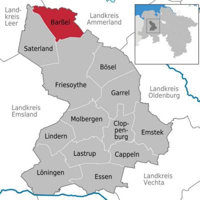Duitsland - Nedersachsen - Oldenburger Land - Landkreis Cloppenburg