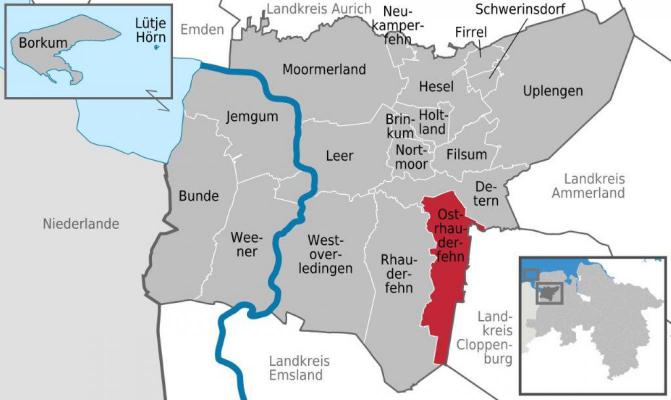 Duitsland - Nedersachsen - Ost-Friesland - Regio Ostrhauderfehn