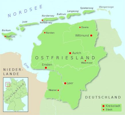 Duitsland - Nedersachsen - Ost-Friesland - Rhauderfehn