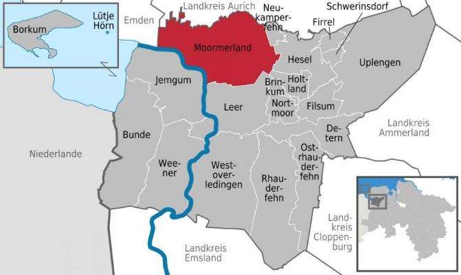 Duitsland - Nedersachsen - Ost-Friesland - Landkreis Leer