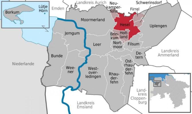 Duitsland - Nedersachsen - Ost-Friesland - Regio Leer