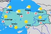 Turkije versus Bulgarije - Kaart van Turkije