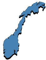 Noorwegen versus Zweden - Kaart van Noorwegen